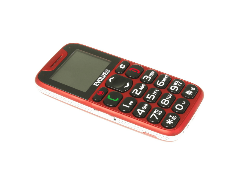 EVOLVEO EASY PHONE EP-500 Kártyafüggetlen mobiltelefon piros