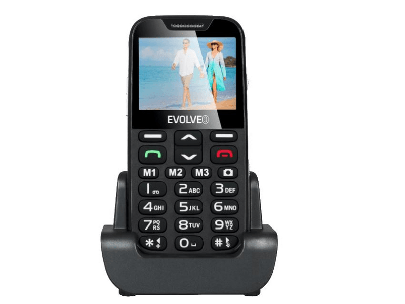 EVOLVEO EasyPhone XD EP-600 Kártyafüggetlen mobiltelefon Fekete