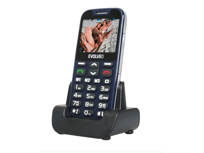 Evolveo EasyPhone XD EP-600 Kártyafüggetlen mobiltelefon, Kék