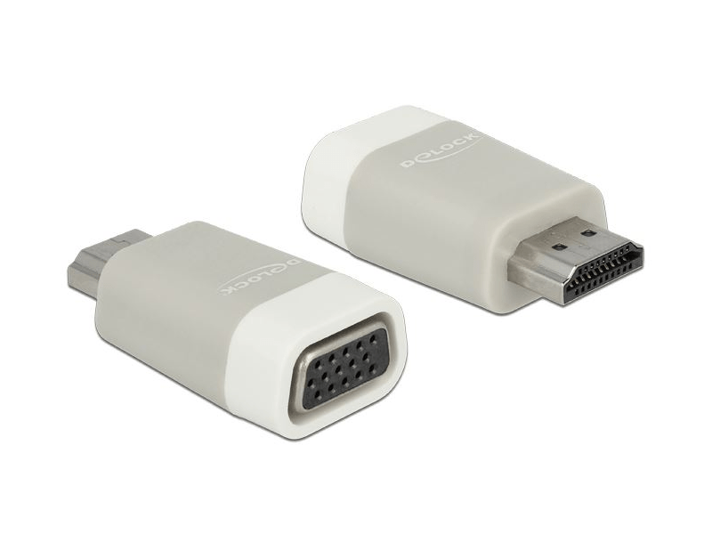 Delock 65472 HDMI-A (25 tűs) – VGA (15 tűs) adapter