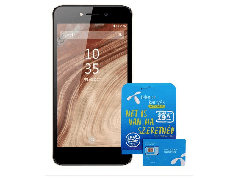 BLAUPUNKT SL 04 mobiltelefon arany + Telenor Expressz SIM