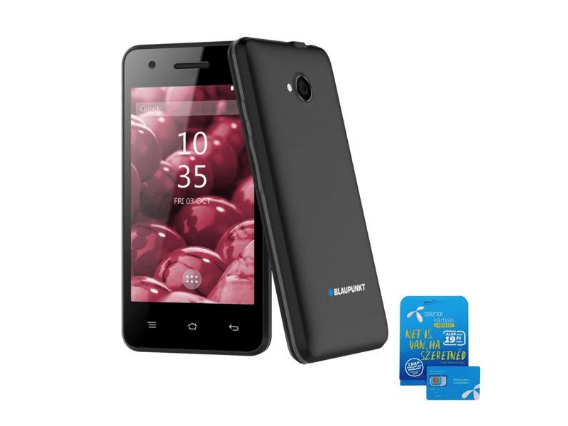 BLAUPUNKT SM 01 mobiltelefon fekete + Telenor Expressz SIM