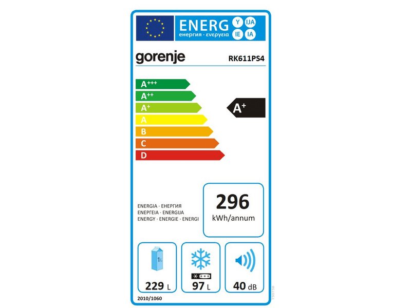 GORENJE RK611PS4 Alulfagyasztós hűtőszekrény