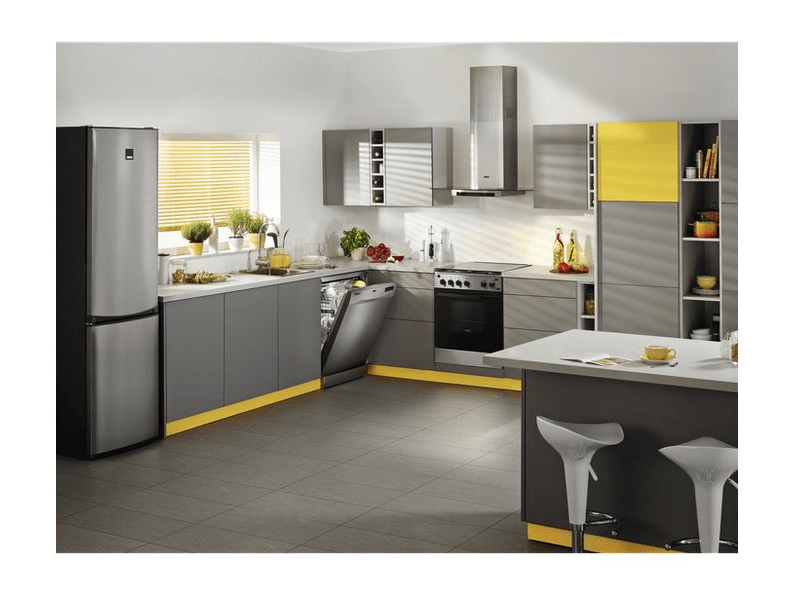 Zanussi ZRB36104XA Kombinált hűtőszekrény, 185 cm