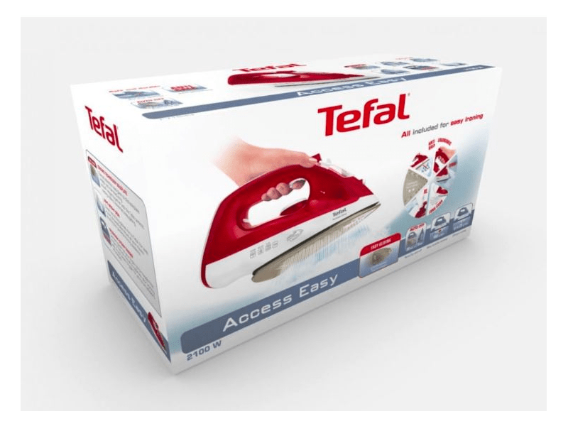 TEFAL FV1543E0 Acces Easy Gőzölős Vasaló, Piros