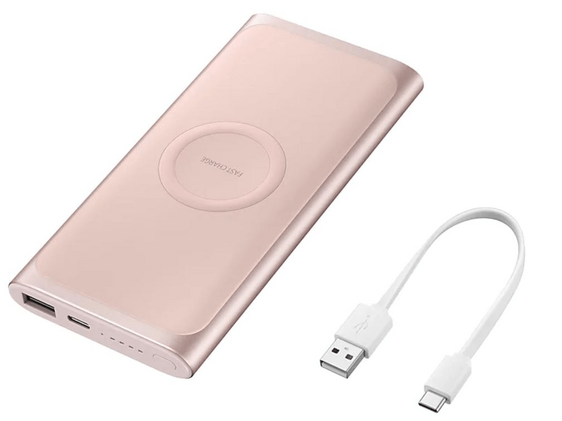 Samsung EB-U1200CPEGWW PowerBank vezeték nélküli töltéssel, Rózsaszín