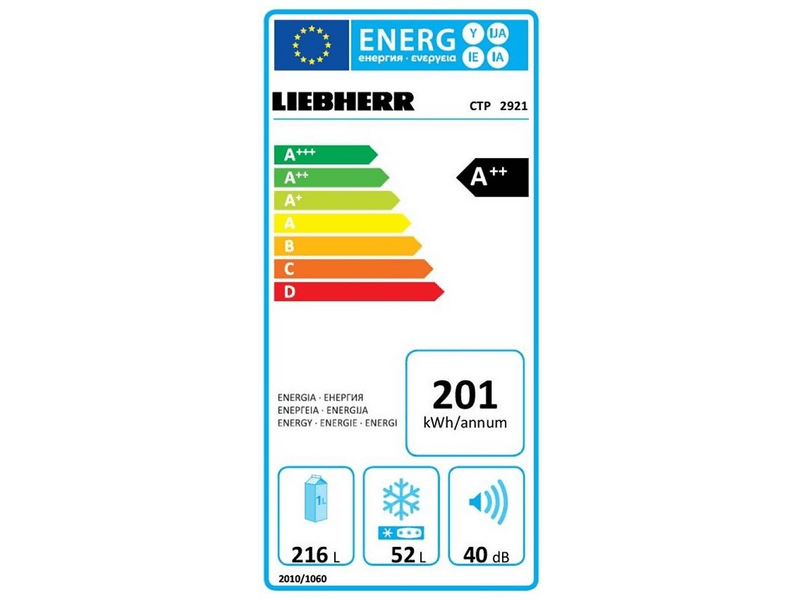 LIEBHERR CTP 2921 Felülfagyasztós kombinált hűtőszekrény