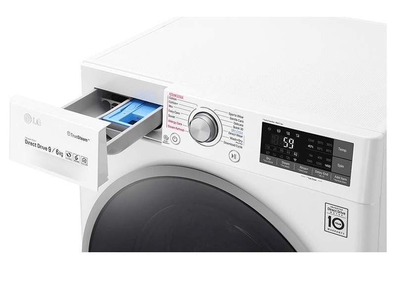 LG F4J7FH1W Gőzfunkciós mosó- és szárítógép