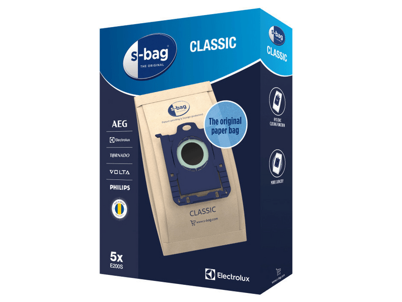 Electrolux E200S s-bag® Classic papírporzsák, 5 db