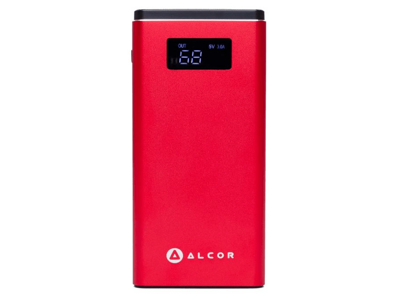 ALCOR QC10000R 10000 mAh Külső akkumulátor piros