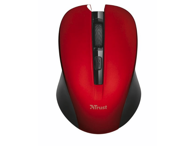 TRUST 21871 Mydo SIlent Vezeték nélküli egér, Piros