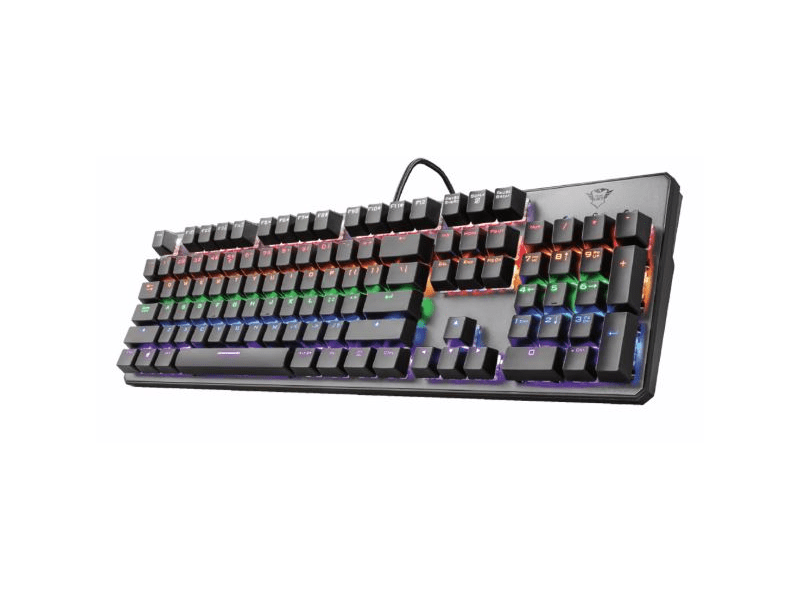 TRUST 23089 GXT 865 Asta Mechanikus gamer billentyűzet, Fekete