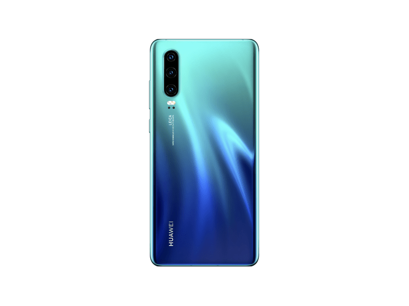 Huawei P30 Dual SIM 128 GB Kártyafüggetlen Mobiltelefon, Auróra kék
