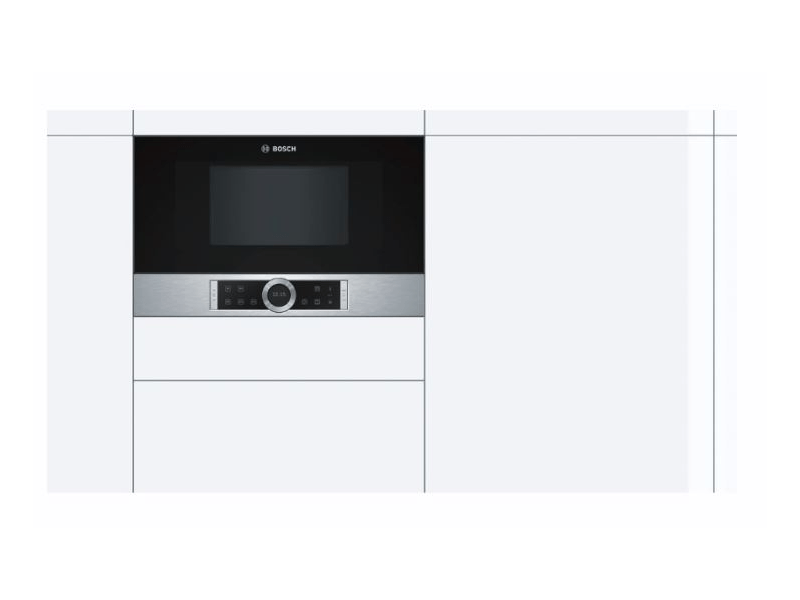Bosch BFL634GS1 Beépíthető mikrohullámú sütő, Inox