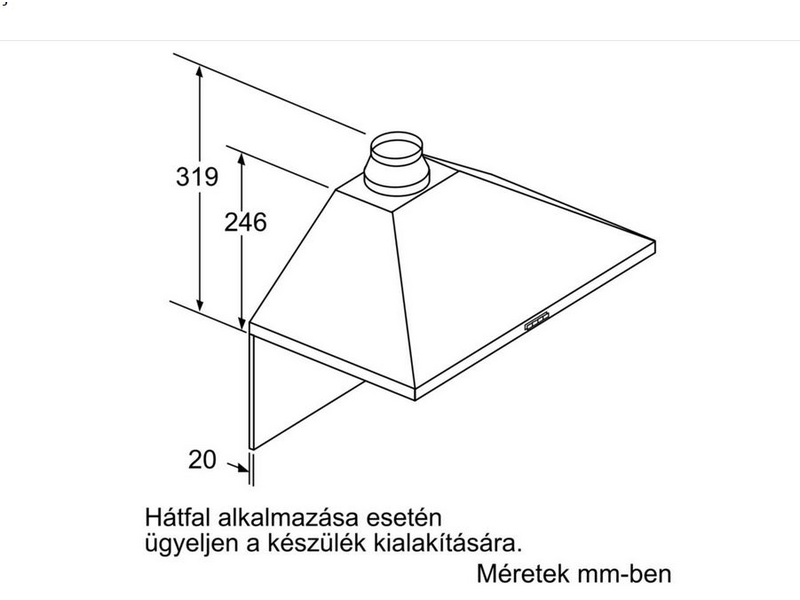 BOSCH DWP64BC50 Fali páraelszívó