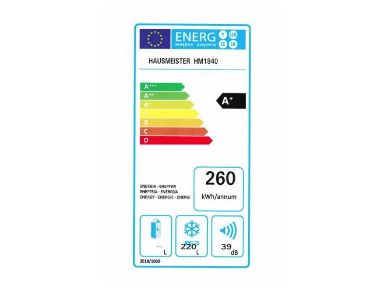 HAUSMEISTER HM 1840 Fagyasztószekrény, Fehér