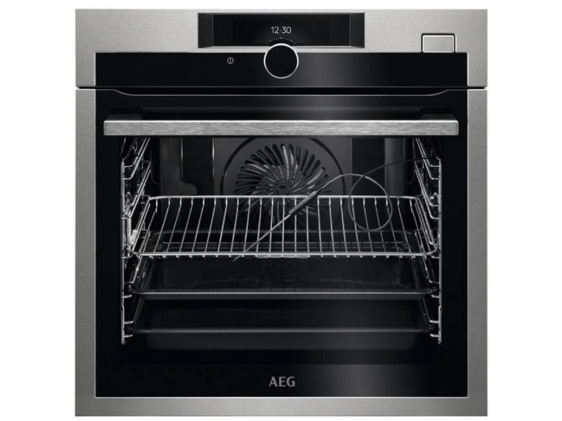 AEG BSE882320M SteamBoost beépíthető gőzsütő, maghőmérő, TFT érintőkijelző