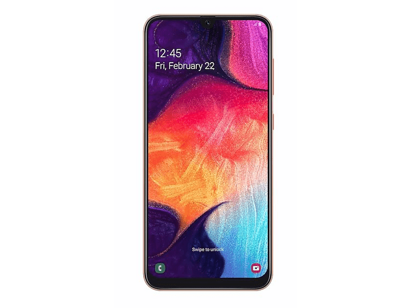 Samsung A50 Dual SIM 128 GB Kártyafüggetlen Mobiltelefon, Korall