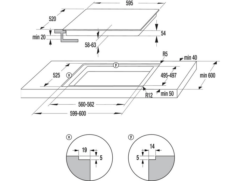 Gorenje IT640WSC Beépíthető indukciós főzőlap