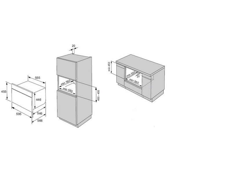 GORENJE BCS547ORAB Beépíthető kompakt sütő és gőzpároló