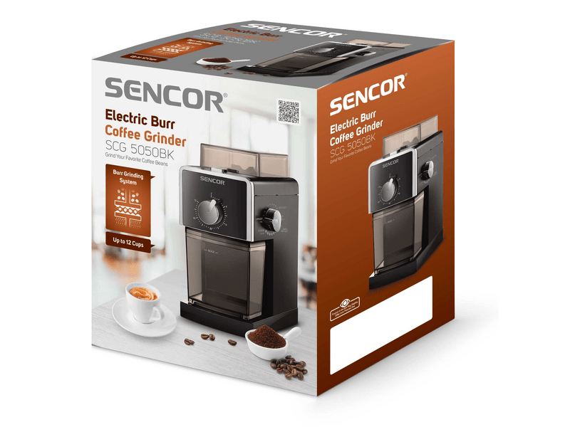 SENCOR SCG 5050BK Elektromos kávédaráló, Fekete