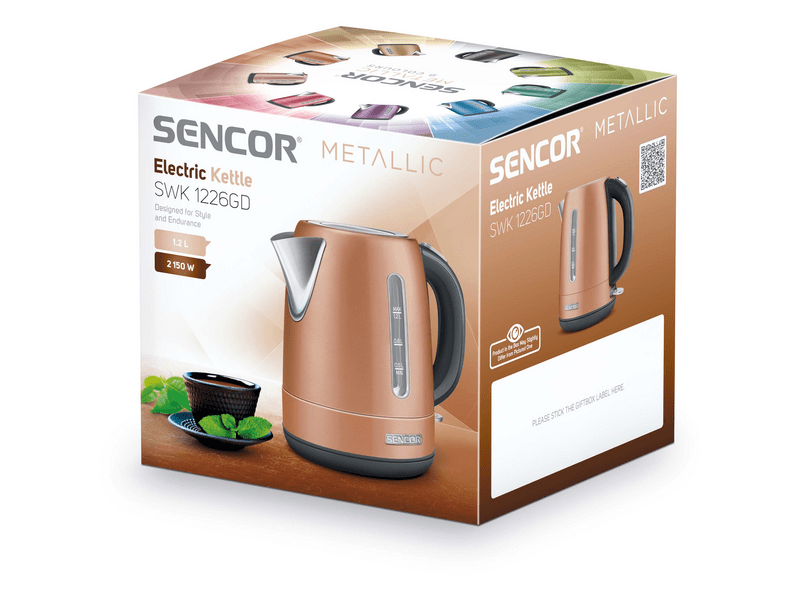 SENCOR SWK 1226GD Kuhalo za vodu, zlatno