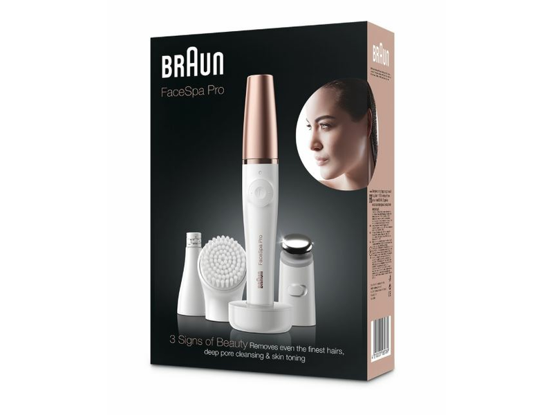 BRAUN FaceSpa Pro 911 epilátor – 3 az 1-ben arcepiláló, bőrvitalizáló és -ápoló rendszer