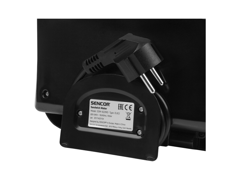 SENCOR SSM 4221RD aparat za sendviče, crveni