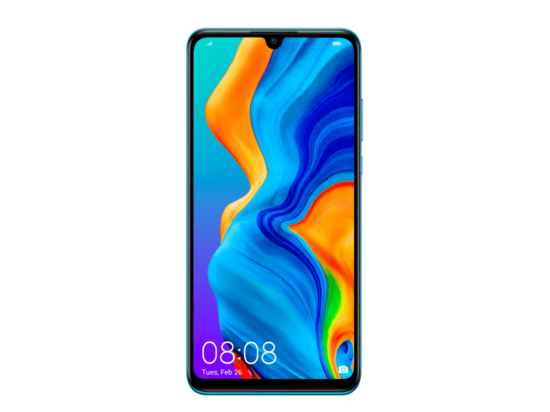 Huawei P30 LITE Dual SIM 128 GB Kártyafüggetlen Mobiltelefon, kék