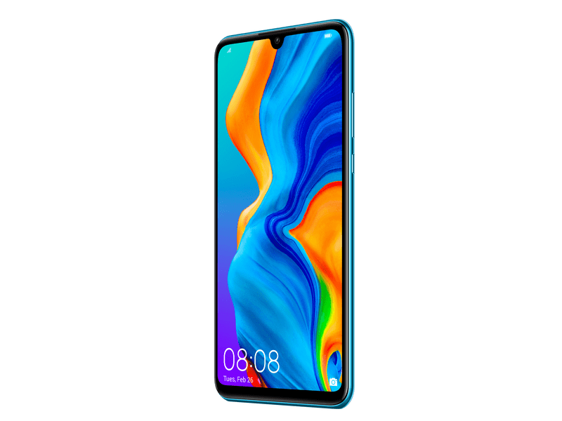 Huawei P30 LITE Dual SIM 128 GB Kártyafüggetlen Mobiltelefon, kék