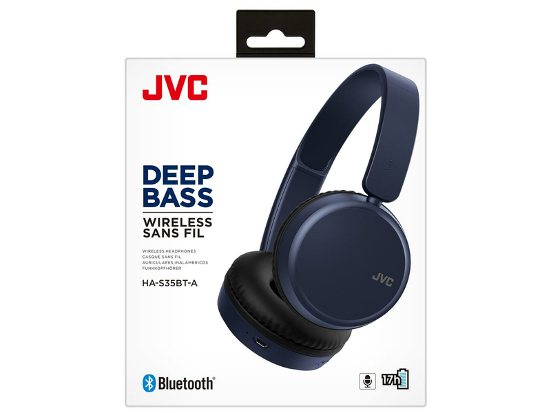 JVC HA-S35BT-A Bluetooth fejhallgató, Kék