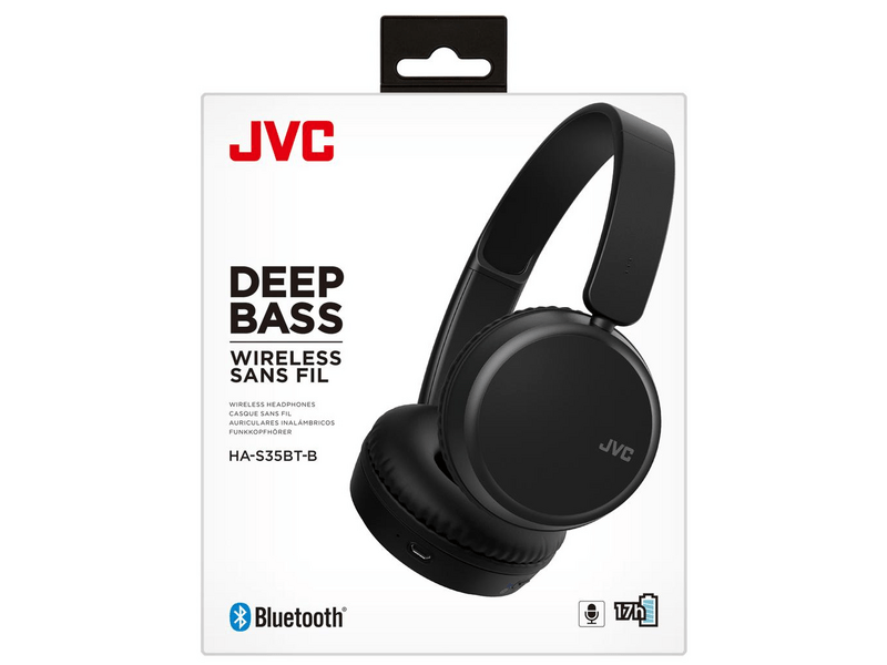 JVC HA-S35BT-B Bluetooth fejhallgató, Fekete