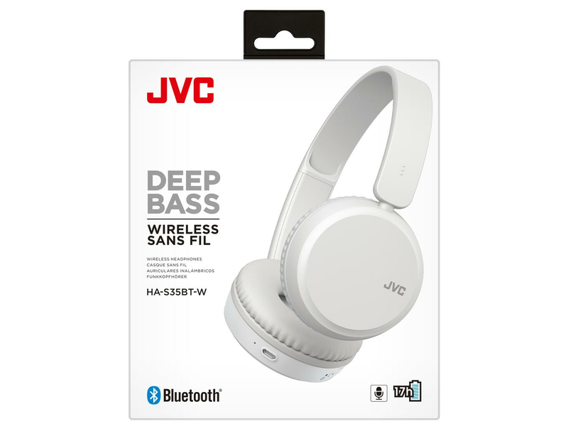 JVC HA-S35BT-W Bluetooth fejhallgató, Fehér