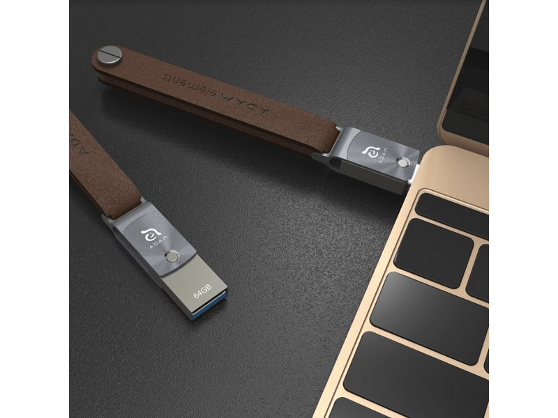 Adam Elements AD019 Roma 64GB Flash Drive, siva
