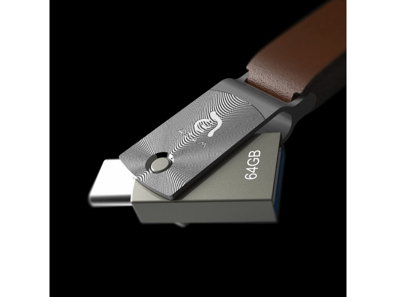 Adam Elements AD019 Roma 64GB Flash Drive, siva