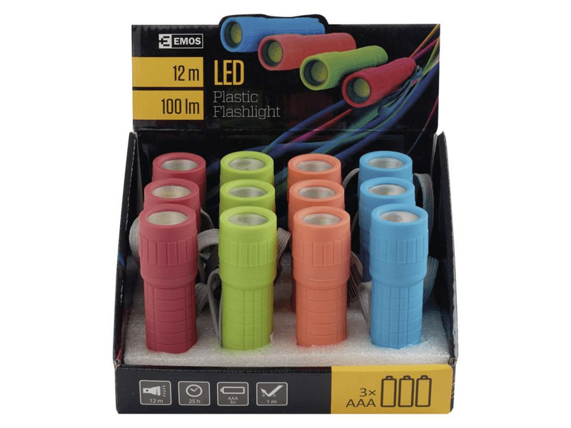 EMOS P4706 LED zseblámpa 1W 3xAAA