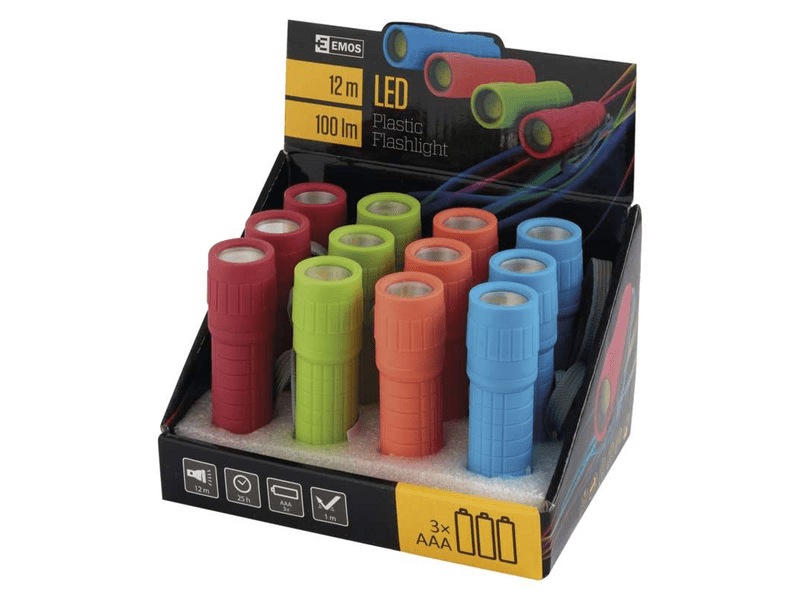 EMOS P4706 LED zseblámpa 1W 3xAAA