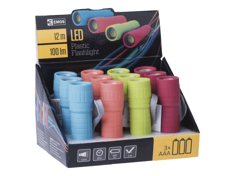 EMOS P4706 LED zseblámpa 1W 3xAAA