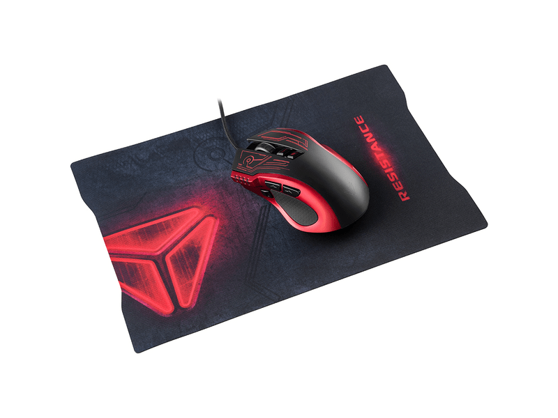 Yenkee YMS 3028 RD Resistance Gamer egér + egérpad
