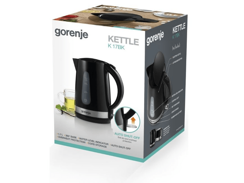 Gorenje K17BK Vízforraló, Fekete