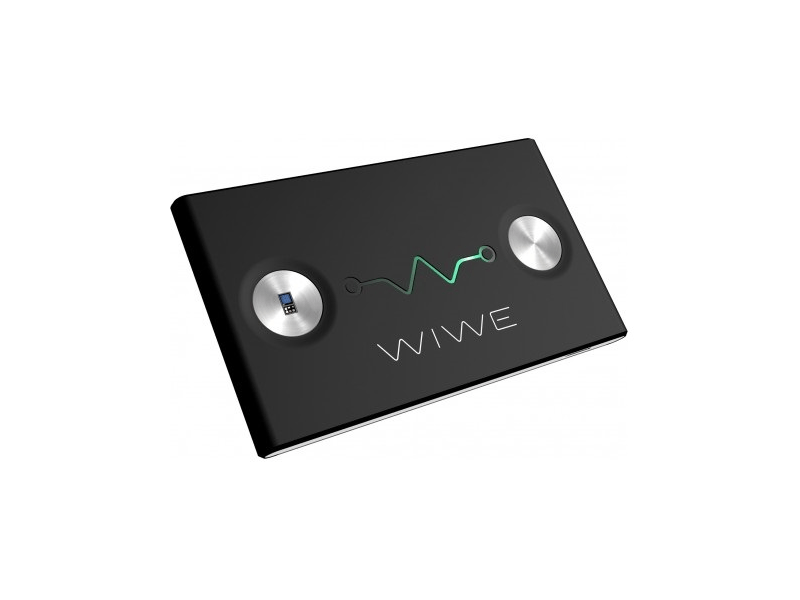 WIWE DSW0002 Diagnosztikai Eszköz, EKG, pulzus-, lépés- és kalóriaszámláló, Fekete