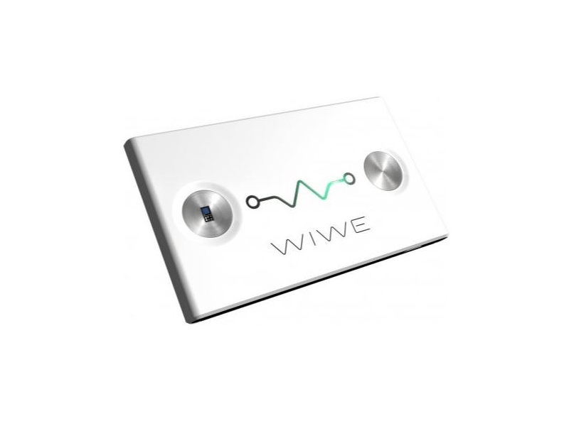 WIWE DSW0001 Diagnosztikai Eszköz, EKG, pulzus-, lépés- és kalóriaszámláló, Fehér