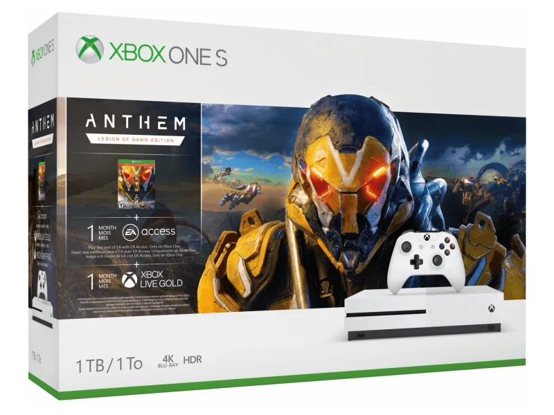 Microsoft Xbox One S 1TB konzol + Anthem