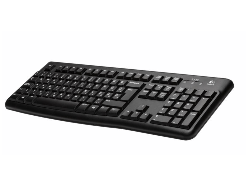 LOGITECH K120 Vezetékes billentyűzet, Fekete (920-002491)