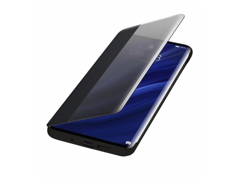 Huawei P30 Pro S-view Flip Védőtök, Fekete