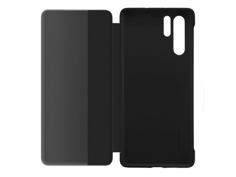 Huawei P30 Pro S-view Flip Védőtök, Fekete