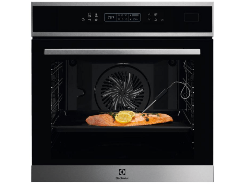 Electrolux EOB8S31X SteamBoost beépíthető gőzsütő, maghőmérő, LCD kijelző