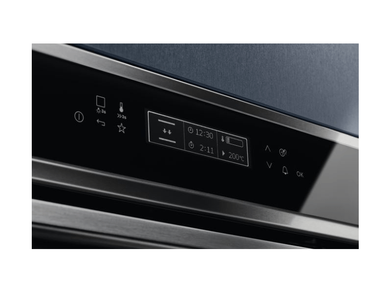 Electrolux EOB8S31X SteamBoost beépíthető gőzsütő, maghőmérő, LCD kijelző