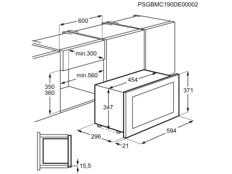 Electrolux KMFE172TEX Ugradbena mikrovalna pećnica