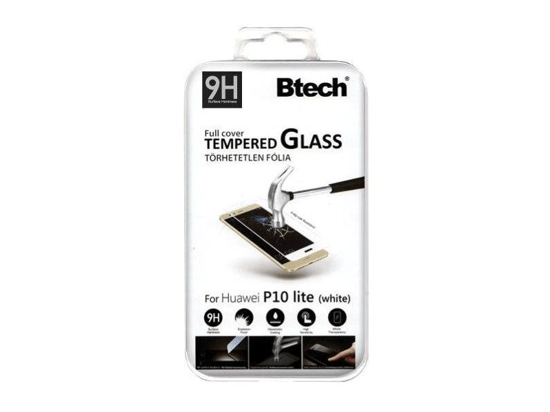 BTECH Huawei P10 Lite Üvegfólia, Fehér